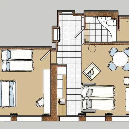 Appartement Akvamarin Apartament W Centrum Gdanska *
